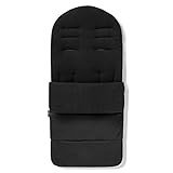 For Your Little One Premium Footmuff/Cosy Toes Compatible with Maclaren Techno Xt - Black Jack