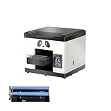 Procolored V6 A4 UV Flatbed Printer L800 Print Head with Cylindrical Rotary Fixture 1440DPI White Ink Circulation Ink Odor Filter for Wood Glass Metal Acrylic Custom Printing