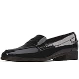 Clarks Women's Hamble Loafers, Black Pat Black Patent, 4 UK