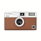 KODAK EKTAR H35 Half Frame Film Camera, 35mm, Reusable, Focus-Free, Lightweight, Easy-to-Use (Brown) (Film & AAA Battery are not Included)