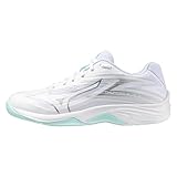 Mizuno Women's Thunder Blade Z Volleyball Shoe, White/Blue Tint, 5.5 UK