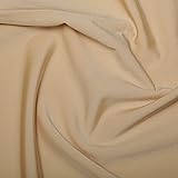 Plain All Way Stretch Lycra Fabric Nylon Spandex Dress Dance Wear 150cm Wide (per metre) (Nude)