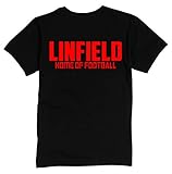Linfield Home of Football Premium Mens T Shirt X-Large Black