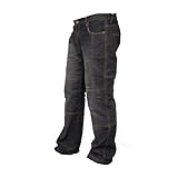Rider Protec® Men's Motorcycle Jeans Aramid Protective Linning Motorbike Denim Jeans Riding Pants with Removable Armour Biker Trousers for Men