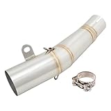 For Yamaha YZF R6 R 6 2006-2023 Motorcycle Exhaust Escape System Modify Middle Link Pipe 60mm Muffler Slip On DYDGUTUFB(Stainless steel)