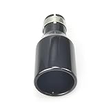 Exhaust Tailpipe 1 PCS For VW Style Stainless Steel Universal Exhaust End Pipe+Car Exhaust Tip Exhaust Pipe(In51mm out76mm)