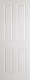 LPD Textured 4P White Moulded Internal Fire Door 78" x 30" x 44mm