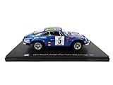 OPO 10 - Miniature car reproduced at 1/24 scale compatible for ALPINE RENAULT A110 1800 THERIER - Rally de Portugal 1973 - RVQ15
