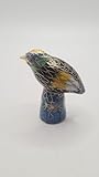Zen Man Cloisonne Decorative Tin China Thimble Bird Figurine Handmade AA-34-2 5.2 x 5 x 2 cm