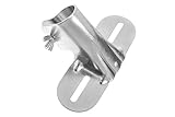 Broom Handle Bracket. British Made by James Hutton. Silver