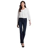 NYDJ Misses Womens Barbara Boot-Cut Jeans, Burbank Wash, 16