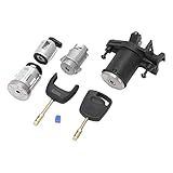 Leapiture Ignition Switch Replacement for Fiesta MK5 Door Lock Key Cylinder Set 2S61 A22050 BM 1479660 Ignition Door Lock Set Ignition Lock Cyclinder
