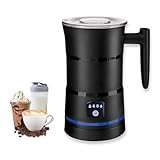 Straame Electric Milk Frother – Professional Automatic Foam Maker for Lattes, Cappuccinos & Hot Chocolates, Stainless Steel, Whisk & Froth in Seconds, Versatile Modes – Ideal for Home & Office Use