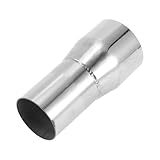 Motoforti Mandrel Exhaust Pipe Adapter Concentric Reducer Car Exhaust Pipe Tubing Piping Adapter 2" OD to 2.5" OD 5" Length T304 Stainless Steel Silver Tone