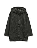 Vero Moda Women's Vmmalou Aw22 Coated Jacket Noos, Black, M