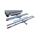 MotoProducts Double Motorcycle or Dirt Bike Hitch Carrier 600 lb Capacity Aluminum 75" Track Length Each