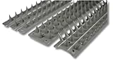 Prikkastrip Eco Fence Wall Spikes Garden Security. Anti-Climb Cat And Bird Deterrent Intruder Deterrent. Made In The UK Pigeon Spikes Pest Control For Gardens - Grey 10 Pack - 5M to 15M