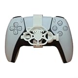 Compact 3D Mini Racing Steering Wheel compatible with For PS5 offering realistic simulation control to elevate gameplay dynamics in racing games (white)