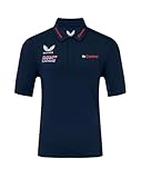 Honda Racing HRC, Official 2025 MotoGP Merchandise, Sports Training Poloshirt, Navy Blue (UK, Alpha, L, Regular, Regular, Navy)