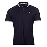 Calvin Klein Mens Campus Tipped Polo Shirt - Navy Tipped - M