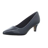 Clarks Women's Linvale Jerica Pumps, Blue Navy Leather, 5.5 UK
