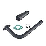 Black 3 Stage Exhaust Header Pipe ,For Predator 212cc 196cc/6.5HP Go Kart and Gas Mini Bike,For Coleman Powersports CT200U BT200X CT200u-ex