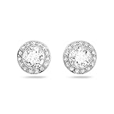 Swarovski Femme Earrings, Angelic Stud Earrings, Crystals,Rhodium plated / White, One Size