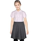A2Z 4 Kids Girls Plain School Uniform Skater Skirts Knee Length - UF Skirt Grey 11-12