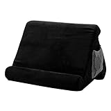Shoze Tablet Pillow Stand for iPad - Multi-Angle Cushion for Laptops and Reading, Black