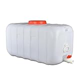 Potable Water Tank Outdoor plastic Water Storage Carrier Durable Water container Food Grade with tap for Travel Hiking Camping Emergency(Size:50L)