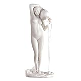 Design Toscano The Source, La Sorgente Greek Goddess Figurine Statue, Bonded Marble Polyresin, White, 28 cm