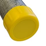 48.3mm Yellow Scaffold Tube Plastic Protection Safety Ends Caps Stoppers by Lifeswonderful (50)