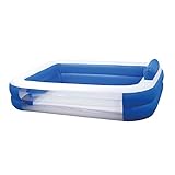 TP Toys Large 6.4ft x 4.7ft Paddling Pool for Kids Ages 3+. Paddling Pool for Garden and Family Fun. 1.95m x 1.45m x 0.4m. Splash and Water Play for Kids.