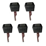 Generic 5 Pcs Replacement Ignition Keys for Case IH Loader Tractor 1964831C2 D250 1964831C2, Black, Rotary Actuator, ON-OFF Operation Mode, Ignition Switch