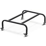 Blulu Tack Trunk Stands for Horses up to 200lbs Capacity with Wheels Metal Saddle Box Support