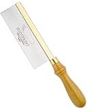 Beechwood Handle 6" Gents Saw - by Footprint Tools. Hardened and Tempered Spring Steel Blade with Fine Tooth for Woodworking. Handsaw/Wood Saw/Small Backsaw Perfect for a Mitre or Dovetail Cut.