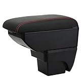 YJYWZH Compatible with SEAT Ibiza 6F Armrests 2017-2024 Mk5 Car Centre Console Armrest Box Large CapaHonda City Car Retrofit Arm Rest Storage Box Interior Parts