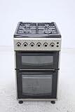 BlueFlame DG5402XPZU 50 cm Freestanding Gas Cooker With Double Cavity Oven - Silver