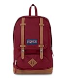 JanSport CORTLANDT Large Backpack, 15 inch laptop compartment, Russet Red (Red)