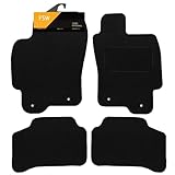 FSW - Tailored Mats - Fits JAGUAR X Type 2001-2009 automatic - Black Carpet - Anti Slip Mat - Non Slip Car Floor Mat, Fitted With Clips & Granulated Backing - 4 Pc Floor Mat Only