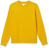 Amazon Essentials Men's Fleece Crew Neck Sweatshirt (Available in Big & Tall), Gold, L