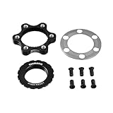 SHIMANO Adaptor SM-RTAD05 Center-Lock/6 Holes 2016 Accessories Disc Brakes 6 (EU),Black