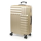 PIERRE CARDIN Large Suitcase 30 Inch | Hard Sided | Travel Lightweight Luggage TSA Locks | 4 Dual Spinner Wheels | Hold Check in Case CL898 (Champagne, Large)