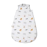 Clair de Lune Jungle Dream 2.5 Tog Baby Sleeping Bag - 0-6 Months, White