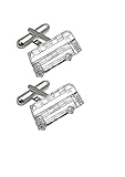 PPT09 Double Decker Bus Made From Fine English Pewter On A Pair Of Cufflinks Handmade In Sheffield By CreatedByJake