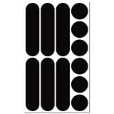 B REFLECTIVE Éco MULTI, 12 retro reflective stickers kit, Night high visibility safety, Universal adhesive for Bike/Stroller/Buggy/Helmet/Motorbike/Scooter/Toys, Black
