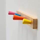 IKEA FLISAT Knob Rack with 4 knobs, Made of Solid Wood, Child-Friendly.