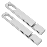 AUTOVIC Aluminium Seat Belt Guide Holder Fits for MG MGB MGC TRIUMPH SPITFIRE GT6 TR6, 2 Pack Front Headrest Seatbelt Guide Tidy 160mm (Silver)