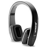 XTRONS Black IR Wireless Headphones Dual Channel Stereo Infrared Headsets Cordless Two Channels with Built-in IR Transmitter