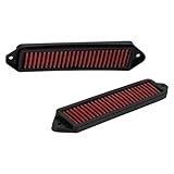 Besshepplo 1PCS Engines Cabin Airs Cowl Filter For BMW 1 Series 3 Series For X1 Models E81 E82 E87 E88 For E90 E91 E92 For E93 For 335I For 128I 320I 328I For 330I(Red)